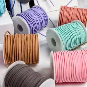 스웨이드 컬러 가죽끈 포장재료 꽃리본 선물끈 꽃다발 꽃집