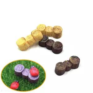 통나무 미니어처 나무말뚝 통나무의자 모형 1p