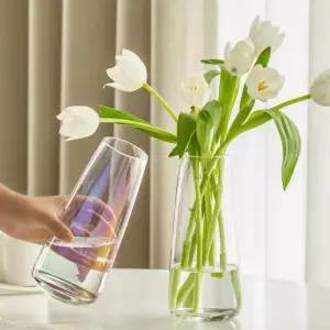 물방울 유리 화병 수경재배 꽃병 오로라 이케바나 화병 오로라 오브제 프리즘 인테리어 꽃병 오제토 유리