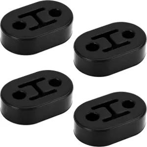 자동차 머플러 배기 시스템용 행거 4PCS 고무 0.47인치 2홀 고밀도 테일파이프 댐핑