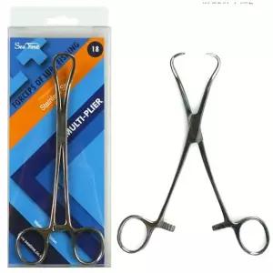 씨타임 원형포셉18cm 고기집게 집게 그립 원형포셉 스텐포셉 립그립