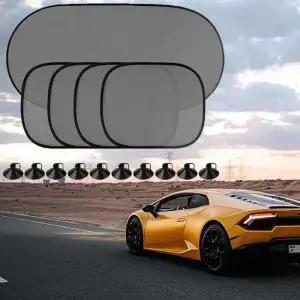 자동차 창문 썬바이저 햇빛가리개 5종 풀세트 차량커튼 자석 블랙 자외선 보호 온도 블라인드