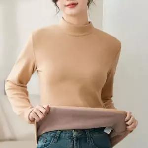 폴라티 여성 기모 목티 초가을 겨울