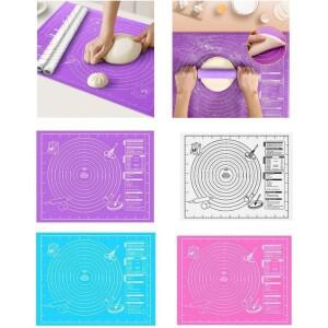 실리콘 패드 반죽 눈금 표시가 있는 제과용 퐁당 매트 주방 베이킹용 특수