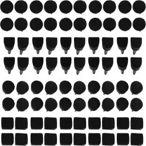 신발 수리 키트 80Pcs 하이힐 팁 교체 탭 캡 부츠 힐 파티 블랙용 다웰 트 스틸레토