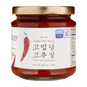 감사합니다 고추장 무설탕, 알룰로오스를 곁들인 고추장 - 케토 친화적, 무밀가루, 100% 당조 고추, 천일염 - 1965년부터 비빔밥, 떡볶이, K-BBQ용 정통 발효 소스, 8.81온스