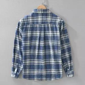 남성셔츠 오버핏셔츠 흰색남방 체크무늬남방 프린트셔츠 남성셔츠남방 체크셔츠 DUCHI1