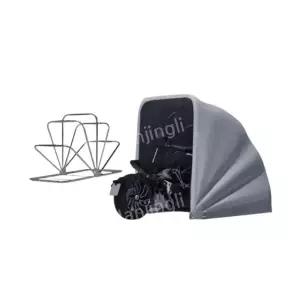 반자동 장기간 보관 접이식 바람막이 그늘막 방풍 오토바이 주차 비막이 이동식 야외