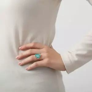 [휴먼메이드] 하트 반지 그린 153447773