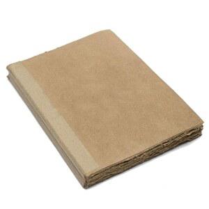 빈티지 종이 리필 - 앤티크 핸드메이드 x 그림자의 A4) 가죽 저널 책, 엣지 8.3피트 (11.7피트 스케치북 작성 데클 120페이지,