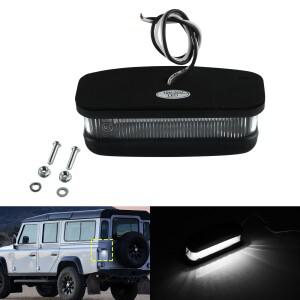랜드로버 디펜더 90 110 130 88 109용 호환 화이트 캔버스 LED 번호판등 후미등 XFC100550
