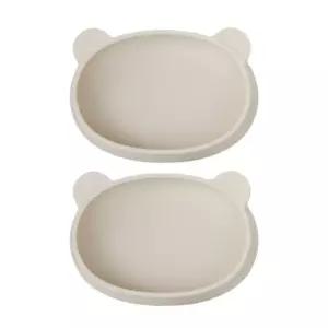 블루마마 유아 식기 실리콘 그릇 간식볼 크림 2개 BNA