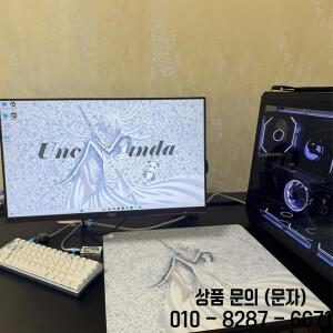 Uncle Panda P Luck V2 유리 마우스 패드 게임 데스크 속도 부드러운 제어 나노 코팅 PC Valorant FPS 액세