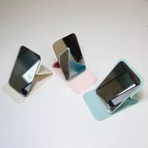 파스텔톤 핸디 휴대용 스탠드 폴딩 미니 거울 3컬러