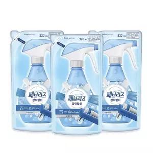 페브리즈 섬유탈취제 강력탈취 상쾌한 향 리필/320ml 3개