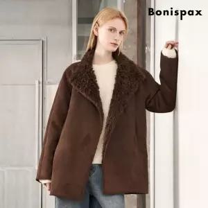 보니스팍스 숄카라 무스탕 퍼 자켓 XP4JK016L0 1192929