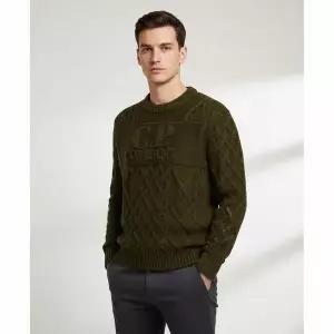 [CP컴퍼니] 아이비 그린 스웨터 19CMKN289A 110508A 683 153480295