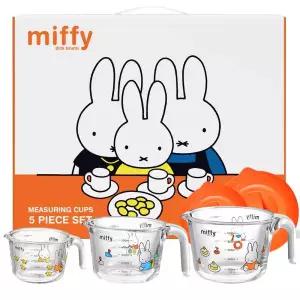 에지리 유리 계량컵 선물세트 미피 내열 손잡이 비커 베이킹 도구