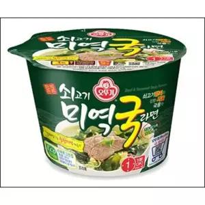 쇠고기 미역국 라면 큰컵 100gx12개 BOX 오뚜기