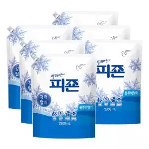 피죤 섬유유연제 블루비앙카 리필 2.3L 6개