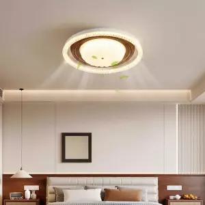 실링팬 날개없는 천장 실링팬조명 조명 화이트 리모컨 거실