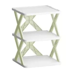 그린 3단 신발 정리 신발랙 선반 정리대 원룸 운동화/현관/공간활용/조립/수납/자취방/디자인/인테리어