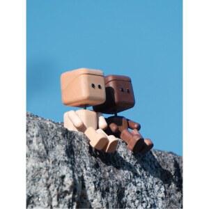 흔들흔들 다리 흔드는 차량용 귀여운 목각인형 피규어 나무인형