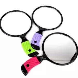 (중) 원형거울 손잡이거울 화장거울 메이크업거울 동 (KYR-WFHUBO8)_