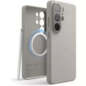 갤럭시 S26 울트라 케이스용 엘라고 마그네틱 가죽 케이스 모든 MagSafe 액세서리와 호환 6.9인치 - 내장