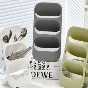 위생적인 ED63WO15 스탠드형 물빠짐 수저꽂이 수저통 보관 수납