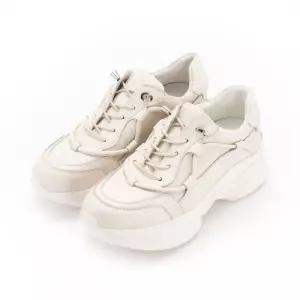 엘리자베스 스튜어트 소가죽 키높이 스니커즈 - 아이보리 코스트코