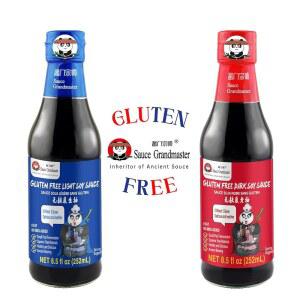 프리미엄 더블 브루드 간장 킹 (다크 + 라이트) | 다용도 마리네이드, 볶음, 디핑 | 스시, 라면, 바비큐용 정통 우마미 | 텐 프리, 비 제품, , 방부제 없음 (자연 숙성)