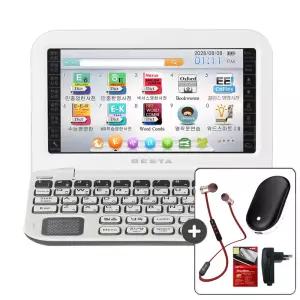 HA BESTA 베스타 영어특화 전자사전 BK-500+이어폰+손난로 배터리+충전기+필름 영영 한영 영한 한자 국어 옥스퍼드 북웜 라이브러리 오디오 북 135종 컨텐츠