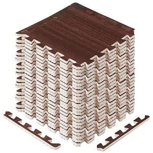 예스4올 EVA 연동 매트, 퍼즐 바닥 타일, 가구용 테두리가 있는 폼 바닥 패딩, 홈 스페이스, 거실, 차고 11,22,32 SQFT