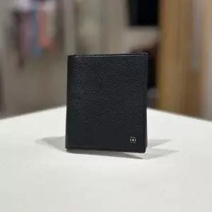 닥스 DBWA5F724BK 블랙 브라운 배색 슬림 미니 중지갑