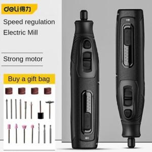 델리 무선 전기 연마기 세트 충전식 미니 마이크로 로터리 도구 옥 조각 드릴 5000-15000r/min