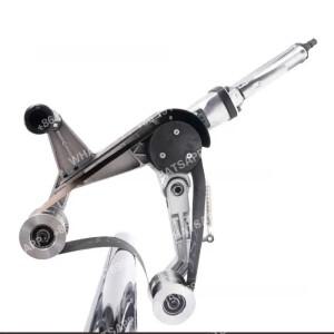 공압 연마 벨트 기계 원형 파이프 드로잉 금속 스테인레스 스틸 그라인더