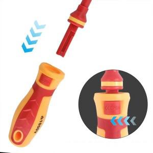 13 in 자석 드라이버 세트 1000V 절연 필립스 슬롯형 전문가용 DIY CRV 스크류 전기 수리용 수공구