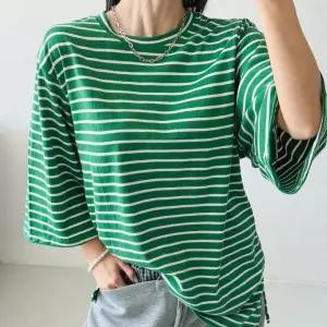 /옷자락 여자 빅사이즈 힙커버 쭉 티셔츠