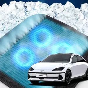 (제품 TYPE 1 - 쿨링 4팬)아이오닉6 자동차 호환 4팬 쿨링방석 메쉬