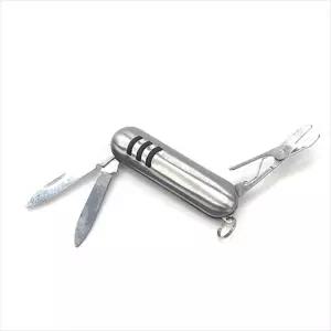 포켓형 접이식 다기능 칼 6X2CM 캠핑용 등산용 미니멀티툴 맥가이버칼