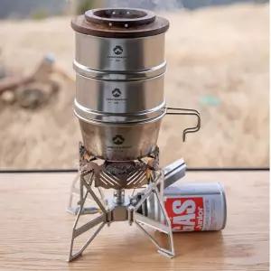 캠핑문 304스테인레스 조립식 찜기야외용 야외조리 찜기 스텐 스팀