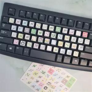 한영 캐릭터 키보드 노트북 스티커 맥북 귀여운 BB0323