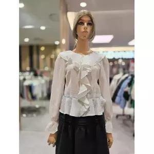 [에고이스트] 페미닌 러플 블라우스 ER3OBL-52 675674