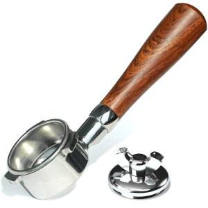 54mm 바텀리스 포터필터, 브레빌 8 시리즈 바리스타 익스프레스 프로 플러스 터치 밤비노 플러스용 2-in-1 더블 스파우트 어댑터 포함