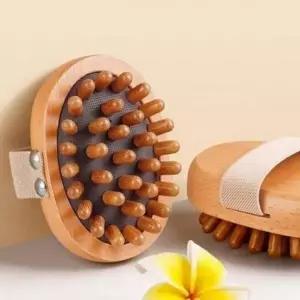 (단품 브러쉬마사지기(3057))솔 빗 피로 두피케어 브러쉬 마사지기 괄사 원목