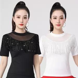 라인 여성 댄스상의 사교 줌바 라틴 방송 모던 스포츠 댄스복