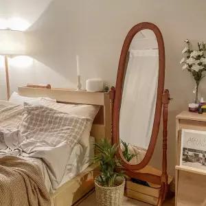 애슐리 원목 엔틱 우드톤 전신거울 3colors