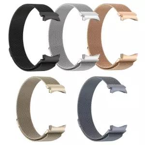 갤럭시워치6클래식 원터치 밀레니즈 메탈밴드 날개형 스트랩 실리콘 스마트