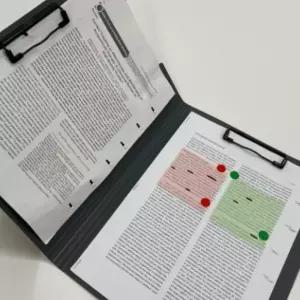 멀티서류판 덮개형 양방향 클립보드 서류 A4 블랙 사무용 서류철 사용이편리한 문구용품 A4파일 서명 레포